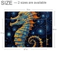 thumbnail image 2 of Hippocampus Polyester Right-Angle Floor Mat - Durable Entrance Door Carpet for Home and Office Use, 2 of 6
