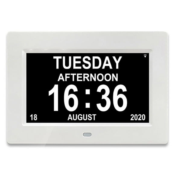 Large Digital Calendar Clock for Seniors with Day and Date Display
