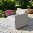 thumbnail image 3 of Patioflare Flexiform Modular Set Outdoor Arm Club Chair, Grey, 3 of 7