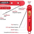 thumbnail image 5 of ThermoPro TP03 Digital Instant Read Meat Thermometer Kitchen Cooking Food Candy Thermometer with Backlight and Magnet for Oil Deep Fry BBQ Grill Smoker Thermometer, 5 of 5