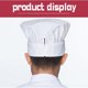 thumbnail image 5 of Set de gorro y delantal de chef Hovoten White para hombre y mujer, 5 of 6