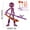 B, variant on Articulated Stick Figure Set with 7 Tools, Full Multi-Jointed Movable Wear-Resistant Robot, Collectable Stop Motion Action Figure - 3.1x4.7in