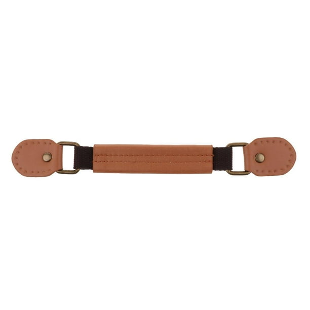 Tirador de bolso de piel sintética estilo retro para muebles de hogar, armario o puerta. Caqui
