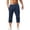 Navy, variant on Blekii Men's Casual Summer Shorts, Solid Color Cotton Flat Front Shorts, Fashionable Lightweight Bottoms for Hot Weather, Versatile Pants for Beach, Lounge, Or Daily Outings,