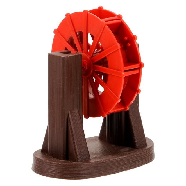 Simulated Water Wheel Model Landscaping Prop Portable Plastic Water Wheel Waterfall Fountain Accessory