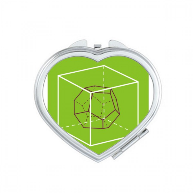 Combinatorial Cube Mathematical Geometric Space Mirror Travel Magnification Portable Handheld Pocket Makeup
