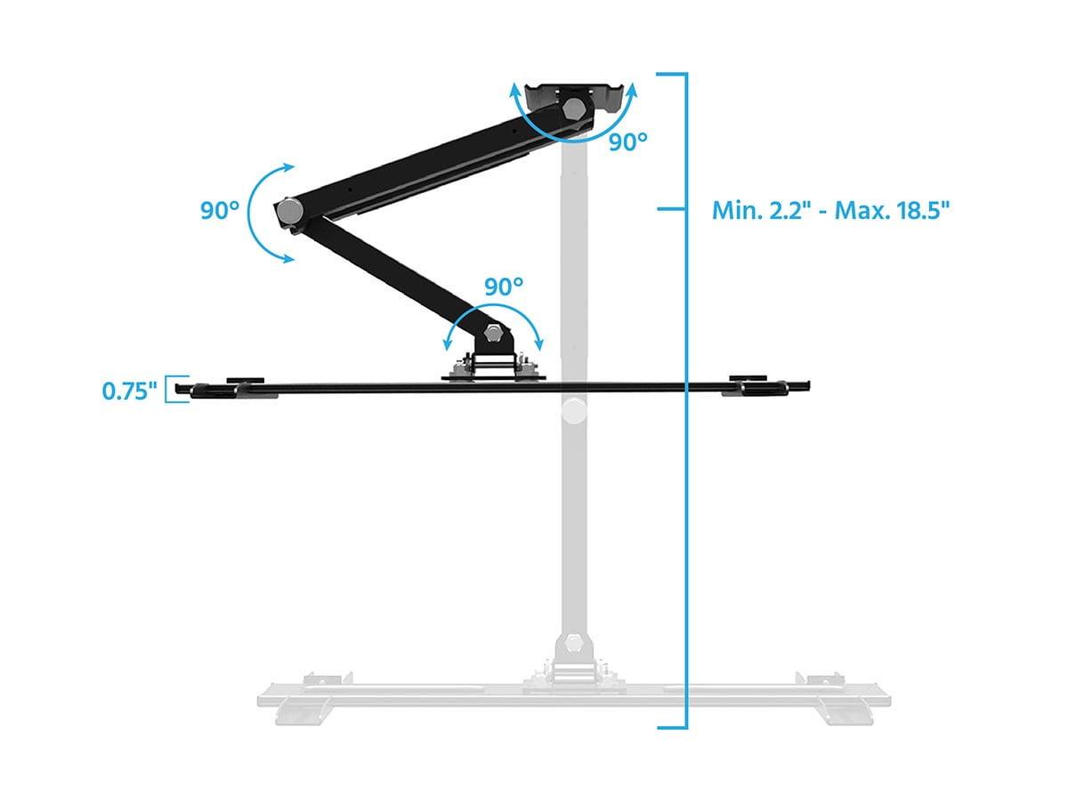 Monoprice Outdoor Full Motion TV Wall Mount Bracket For TVs 32in to 100in, Max Weight 110 lbs, VESA Patterns Up to 200x200 to 400x400