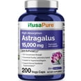 thumbnail image 1 of Suplemento NusaPure Astragalus de 15 000 mg, 200 cápsulas vegetarianas, 1 of 9