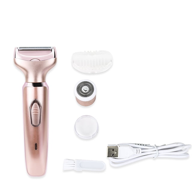 Máquina de afeitar de la afeitadora de la afeitadora de la señora eléctrica portátil para las mujeres recortadoras con la máquina de afeitar inalámbrica con la cabeza intercambiable Sweethay CE001674-00B