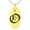 Gold, variant on Stainless Steel Letter O Initial Old English Monogram Engraved Small Oval Charm Pendant Necklace
