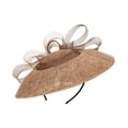 thumbnail image 4 of Sombrero de ala ancha, diadema, mini sombrero para baile de carnaval y Año Nuevo Marrón, 4 of 9