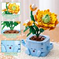 WIDELAND 12 Pack Botanicals Flowers Plants Building Blocks Set ...