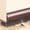 Brown, variant on 2026 Upgrade 35.43 Inch Self-Adhesive PVC Door Draft Stopper, Brush Type Door Bottom Weather Stripping, Noise Reduction Dustproof Door Sweep for Bedroom Office Black