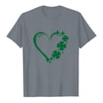thumbnail image 3 of QIPOPIQ T-Shirts à Manches Courtes Col Rond pour Femmes T-Shirts de la Saint-Patrick T-Shirt Trèfle T-Shirt Vert Imprimé Cœur Tunique Hauts T-Shirts pour Filles Cadeau T-Shirts Graphiques Offres, 3 of 5
