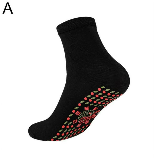 Self Heating Tourmaline Magnetic Therapy Health Socks Foot Pain Warmth UK J1O2