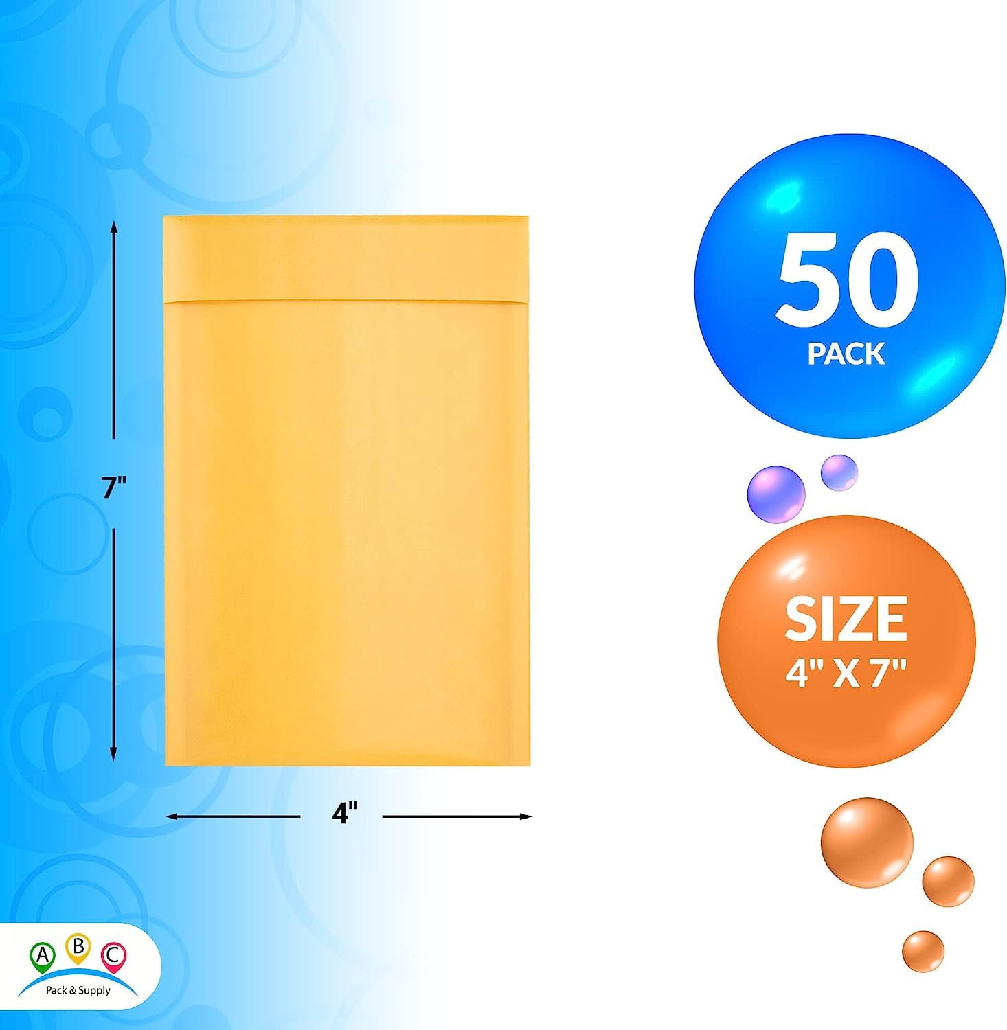 MarFul Kraft Bubble Mailer Bulk 50 Pack,High Density Bubble Waterproof Self Seal Adhesive Shipping Bags Protect Your Item Cushioning Padded Envelopes - View #7