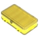 thumbnail image 1 of Caja para señuelos de pesca Estuche reversible para señuelos Caja de almacenamiento de cebos de plástico de doble cara OrganizadorAmarillo, 1 of 10