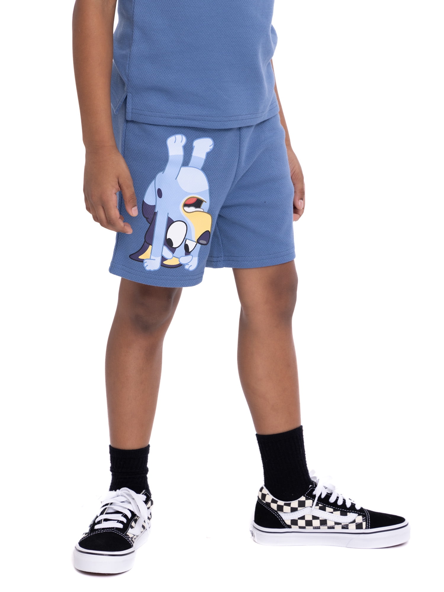 Bluey Toddler Boys Short Sleeve Polo Top and Shorts Set, 2-Piece, Sizes 2T-4T