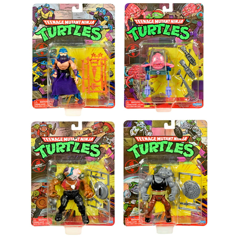 Teenage Mutant Ninja Turtles: Classic 4 Mutant 4-Pack Figure Bundle by  Playmates Toys 