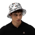 thumbnail image 4 of Fotbe Cool Chicken Sombrero Tipo Pescador con Estampado – Sombrero de Sol de Algodón de Moda para Playa, Golf, Pesca, 4 of 6