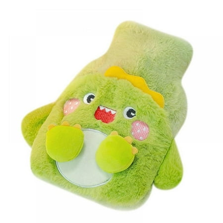 

Premium Classic Rubber Hot or Cold Water Bottle with Cute Stuffed Animal Cover (17 oz)
