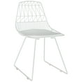thumbnail image 2 of Adore Decor Vivi Metal Dining Side Chair in French White (Set of 2), 2 of 7