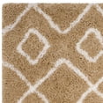thumbnail image 5 of SAFAVIEH Toronto Isla Abstract Geometric Polyester Shag Area Rug, Beige/Ivory, 4' x 6', 5 of 6
