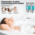 thumbnail image 2 of Dispensador De Jabón Líquido Champú Shampoo Jabón Antibacterial Pared Desinfectante  Xtellar transparente, 2 of 4