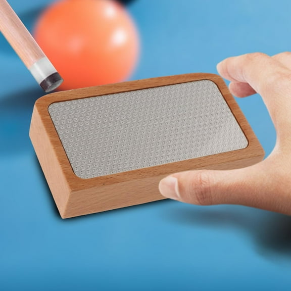 lacooooppia Pool Cue Tip Shaper Billiard Cue Tool Trimmer Tip Grinder Lightweight Professional Repairing Burnisher Pool Stick Tip Scuffer Wood Grain