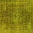 thumbnail image 1 of Ahgly Company Indoor Square Oriental Yellow Industrial Area Rugs, 6' Square, 1 of 4