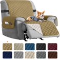 thumbnail image 1 of CHOK 2024 Recliner Chair Cover Reversible Small Recliner Slipcover for Dogs Seat Width to 25 Inch Washable Couch Cover with Elastic Straps for Kids and Pets(Small Recliner  Coffee), 1 of 8
