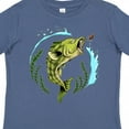 thumbnail image 4 of Inktastic Leaping Bass Fish Fishing Illustration Boys or Girls Toddler T-Shirt, 4 of 5