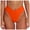 Orange, variant on KONDYS Women Bikini Bottom Sexy V Cut High Cut Swimsuit High Waisted Bathing Suit Bottoms Beachwear Swimwear Brazilian