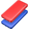 thumbnail image 1 of Miady Paquete de 2 cargadores portátiles USB duales de 10000 mAh, banco de energía de carga rápida USB-C, cargador de respaldo para iPhone 15/14/13, Galaxy S23/22, Pixel, etc., 1 of 4