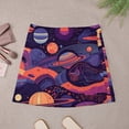 thumbnail image 3 of Colorful Space Print Skirt Summer Nebula Haze Street Style Casual A-line Skirts Modern Min, 3 of 7