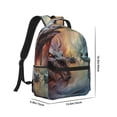 thumbnail image 2 of Yiaed White And Red Storm Dragon Print School Backpack College Backpack Daypacks for Students High School Spacious and Durable Daypack for Work and Travel-One Size, 2 of 6