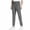 Gray, variant on MXALUOB Men's Running Pants Elastic Waist Drawstring Ankle Length Pant with Zipper Pockets Stretch Athletic Trousers for Training Gym
