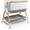 Gray, variant on suihuooo 4 in 1 Baby Bassinet Bedside Sleeper, Height Adjustable, Easy Folding,Black