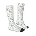 thumbnail image 4 of Lsque Tulips Flowers Printed Crew Socks Men's Women's LightWeight Thin Casual Calf Socks ,Knee High Socks,Cotton Socks, 4 of 9