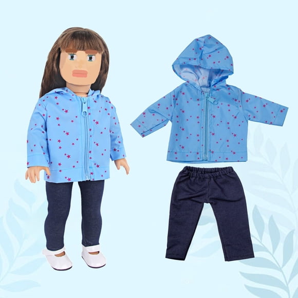 Juguetes de piscina, juguetes para bebés, juguetes para niños pequeños, conjunto de ropa para muñecas de 18 pulgadas: impermeable, traje con protección solar, ropa para muñecas, accesorios de ropa par