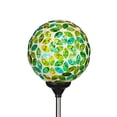 thumbnail image 3 of Evergreen Garden 22" H Mosaic Globes Solar Garden Stakes, Green & Blue, 3 of 4