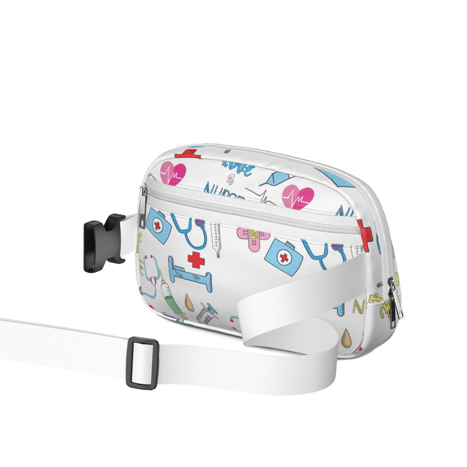 Cute Nurse Aesthetic Belt Bag – Funny Nurse Life Fanny Pack Gift for Nursing Students & Healthcare Heroes, Comfortable & Stylish