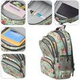 thumbnail image 4 of Jack Russell Terrier and Floral Backpack for School, Cute School Bag with Adjustable Shoulder Straps and Padded Back, 16.9"x12.6"x5.9", 4 of 5