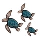 thumbnail image 2 of Fiudx Ofertas relámpago del día Decoración de pared para sala de estar con animales submarinos, colgante de pared para baño con tortuga marina, decoración de pared de madera para verano, 2 of 4