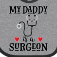 thumbnail image 4 of Inktastic Surgeon Daddy Doctor Baby Clothes Boys or Girls Baby Bib, 4 of 4