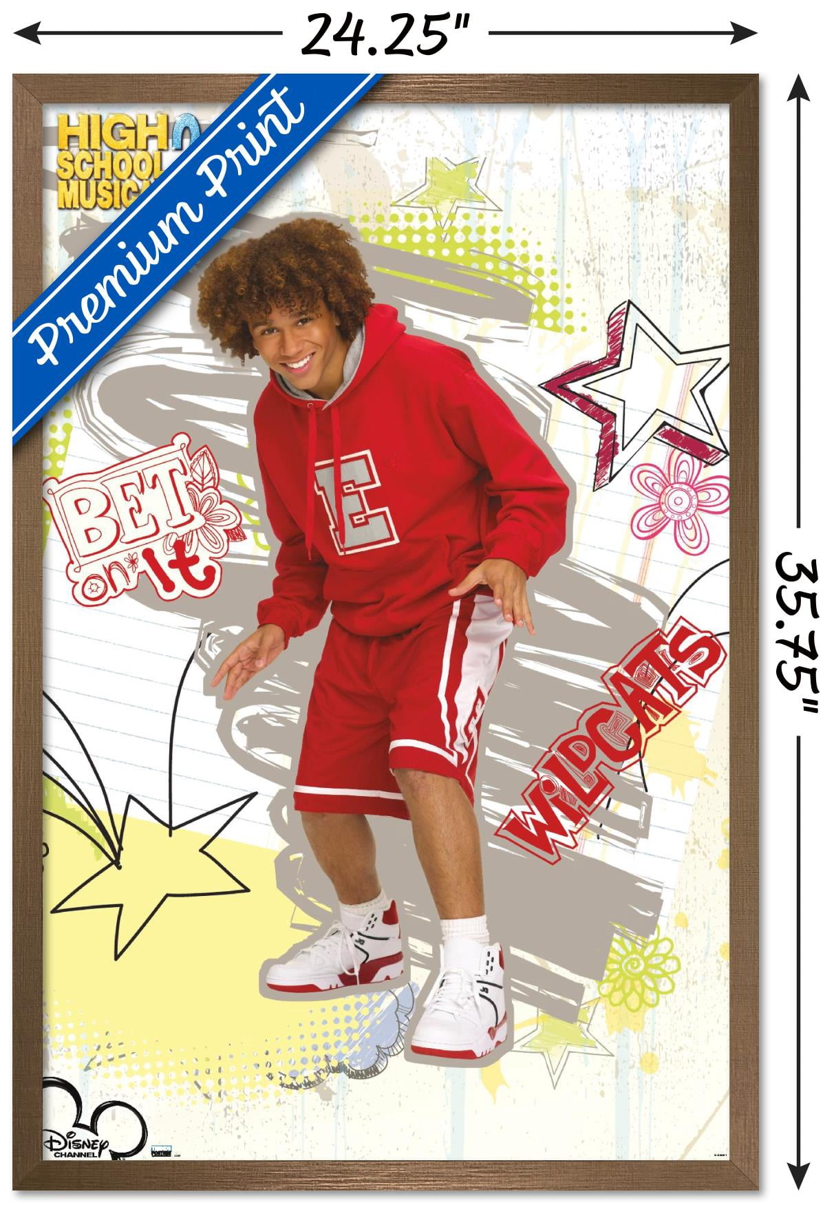 High School Musical 2 - Bet On It Wall Poster, 22.375" x 34" Framed