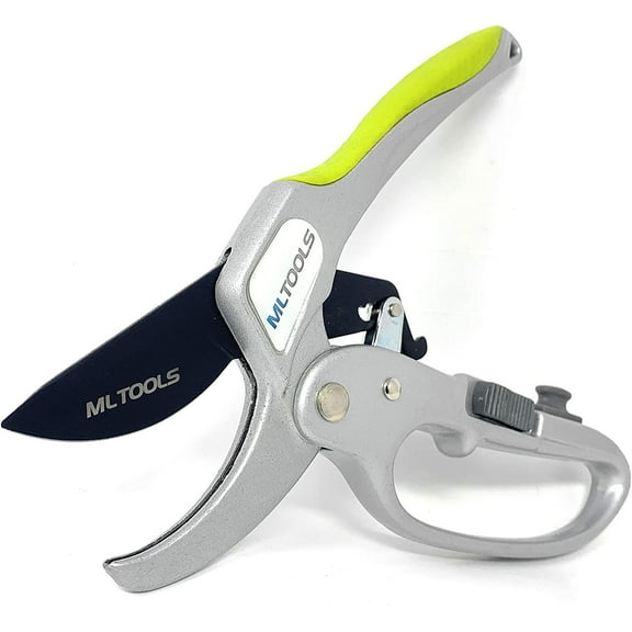 ML TOOLS 8-inch EASY CUT RATCHET PRUNING SHEARS P8231