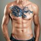 thumbnail image 5 of Etiqueta Engomada Del Tatuaje Las Ángel Animal 2PCS Durable para Hombres Y Mujeres, 5 of 9