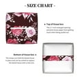 thumbnail image 4 of Goofa Rose Flowers Tissue Box Cover PVC Leather Tissue Holder Square Facial Tissue Case Facial Paper Organizer Dispenser for Bathroom, Vanity Countertop, 4 of 8
