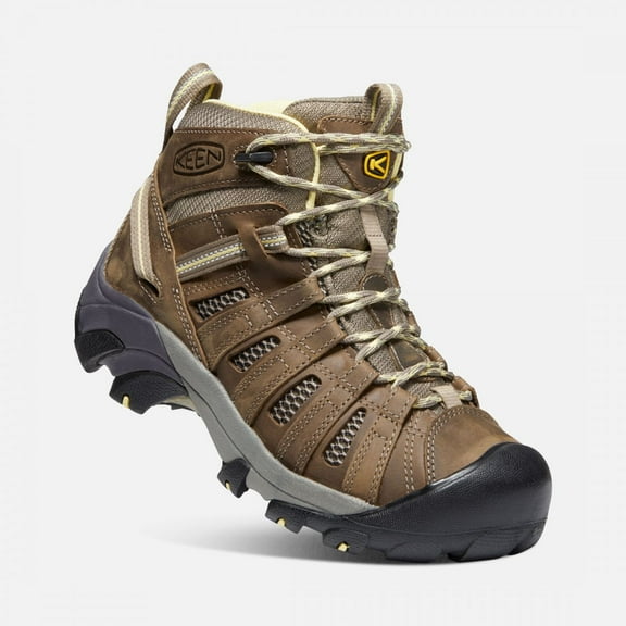 KEEN Women's Voyageur Mid Hiking Boot Brindle/Custard - 1010138